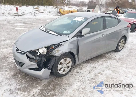 2016 Hyundai Elantra Se from USA, damaged, VIN 5NPDH4AE4GH678081
